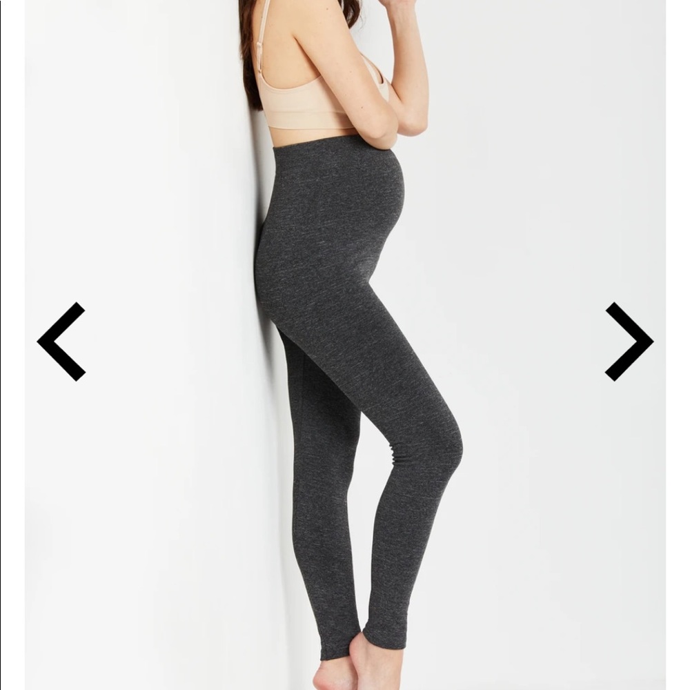 Maternity‎ Leggings Gray fleece lined Size S/M